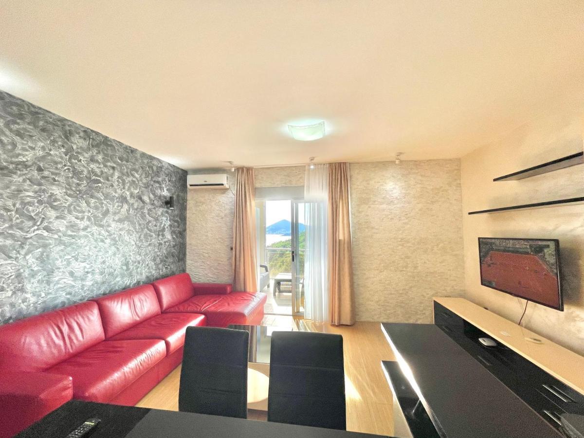 Sea View Apartments Panorama Przno Sveti Stefan Bagian luar foto